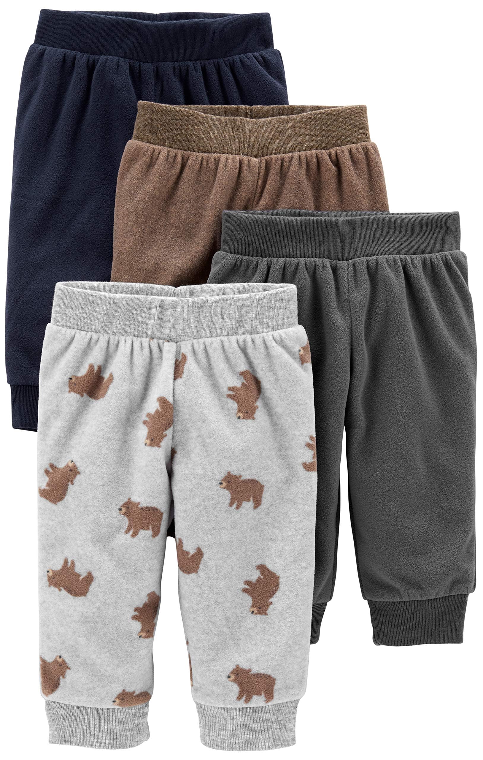 Calças 4-pack Fleece Pants Simple Joys by Carter’sUnisex Bebê